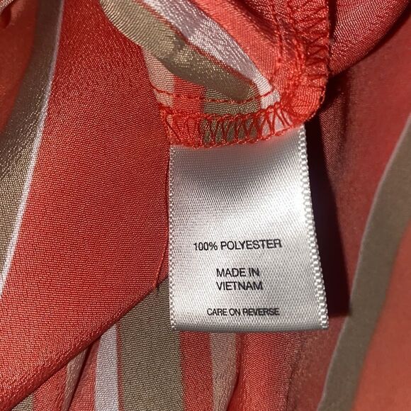 New York & Company Coral Striped Tank! - Picture 7 of 9